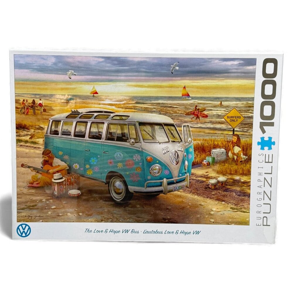Eurographics ​The Love & Hope VW Bus Jigsaw Puzzle 1000 pc Volkswagon New Sealed